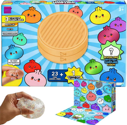 Muticoor Dumpling Squishy - 24-Day Advent Countdown Calendar with Cute Bao Bun Fidget Toys for Stress Relief