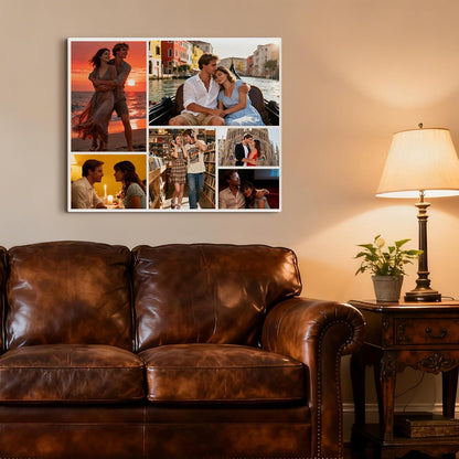 WFENJEW Custom Canvas Prints - Personalized Wall Art for Bedroom, Living Room, Wedding & Family (6" L x 8" W)