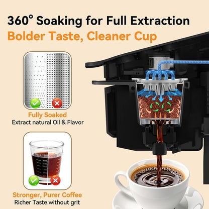 CAPMESSO Reusable K Cups for Keurig - 4 Stainless Steel Coffee Pods with 5-Hole Filters | BPA-Free & Durable