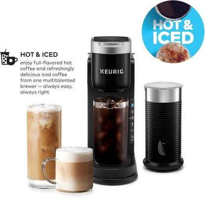 Keurig K-Café Barista Bar Coffee Maker - Single Serve with Frother, 3 Brew Sizes, Black