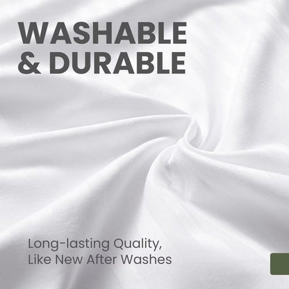 Fairpeak 4 Pack Standard Size Pillow Protectors with Zipper, Oeko-TEX Certified Pillow Covers, Luxury Hotel Quality Pillow Cases, Soft Breathable, Machine Washable, 20 x 26