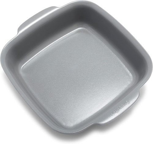 GreenPan Premiere 8" Square Cake Baking Pan - Healthy Ceramic Nonstick, Warp-Free, PFAS-Free, Gray