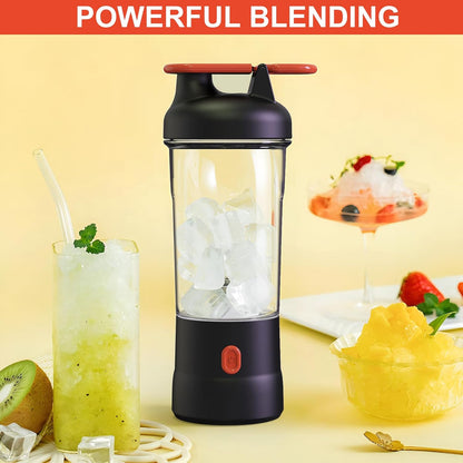 Skiennix Portable Blender - 25oz Personal Smoothie Maker with 6 Blades | USB-C Rechargeable, Black