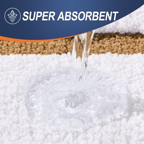 OLANLY Bathroom Rugs Mat 32x20, Extra Soft Absorbent Microfiber Bath Rugs, Rubber Backing, Quick Dry, Machine Washable Bath Mats for Bathroom Floor, Tub and Shower, Home Decor Accessories, Brown