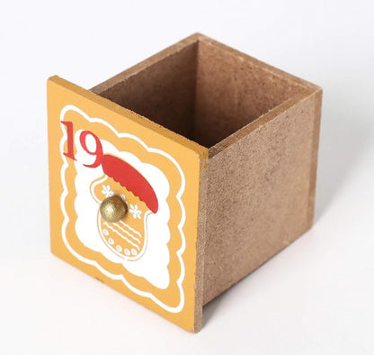 BRUBAKER Reusable Wooden Advent Calendar - Gingerbread House with LED Lighting | DIY Christmas Decor 10.31 x 17.72 x 2.17 Inches