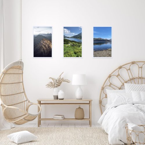 JCJMY 14x24 Picture Frame White for Poster Photo Picture, Horizontal and Vertical Formats for Wall Hanging, 14 x 24 Wall Gallery Poster Photo Frame for 14 by 24 Photos Posters, White