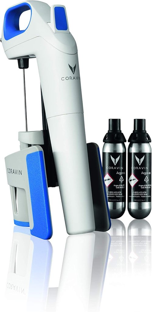 Coravin 100015 Model One Advanced Wine Bottle Opener and Preservation System, Includes 2 Coravin Argon Capsules