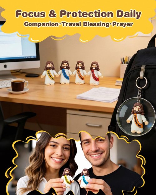 Little Jesus Figures - Religious Party Gifts for Christians | Bulk Easter Egg Stuffers (60 Count)
