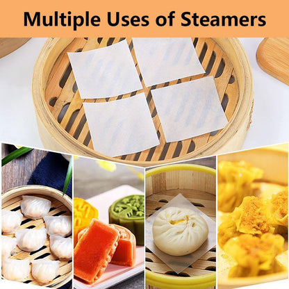 Skiennix Unbleached Parchment Paper - 100 Pcs Non-Stick 6" x 6" Sheets for Baking & Wrapping