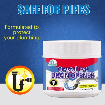 BELL BIRDCrystal Lye Drain Opener,Lye Sodium Hydroxide,Unclogs Bathroom and Kitchen Sinks,Drains,Shower Pipes (1PSC)