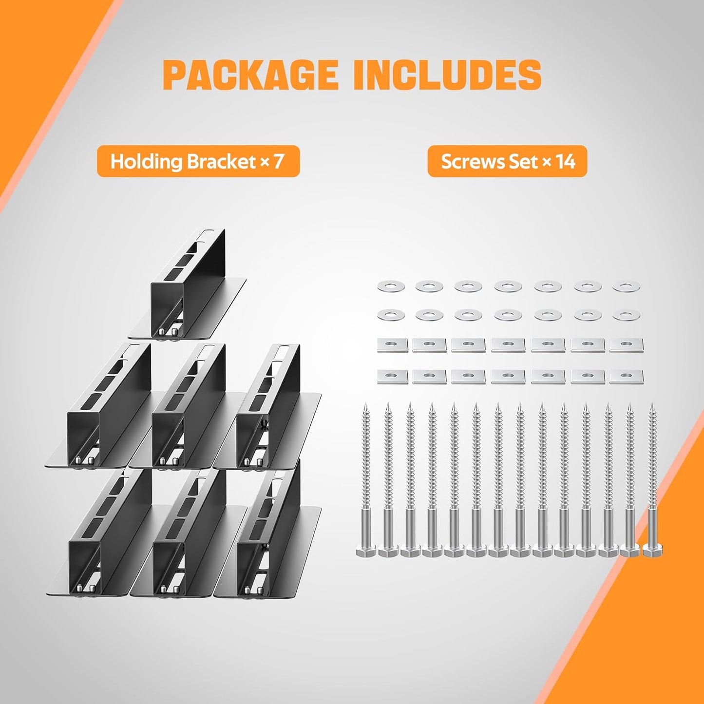 Ultrawall Overhead Garage Storage Racks - Heavy Duty Ceiling Organizer for Bins | Adjustable Width (7 Pack, 6 Bins)