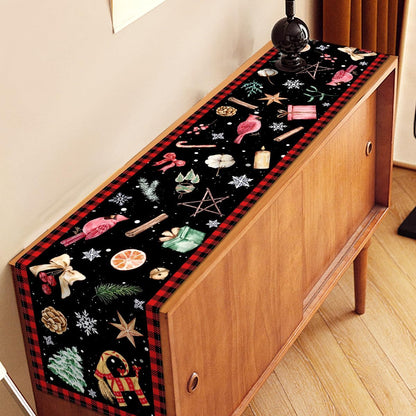 Nepnuser Yule Table Runner - Pagan Christmas Decoration for Winter Solstice | 13" x 72" Size
