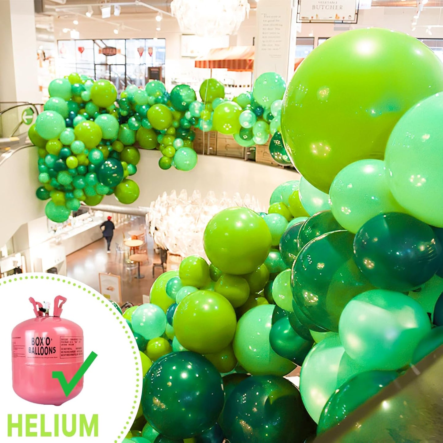 PartyWoo Lime Green Balloons - 36 Inch Latex Helium Balloons for Graduation & Birthday Decor