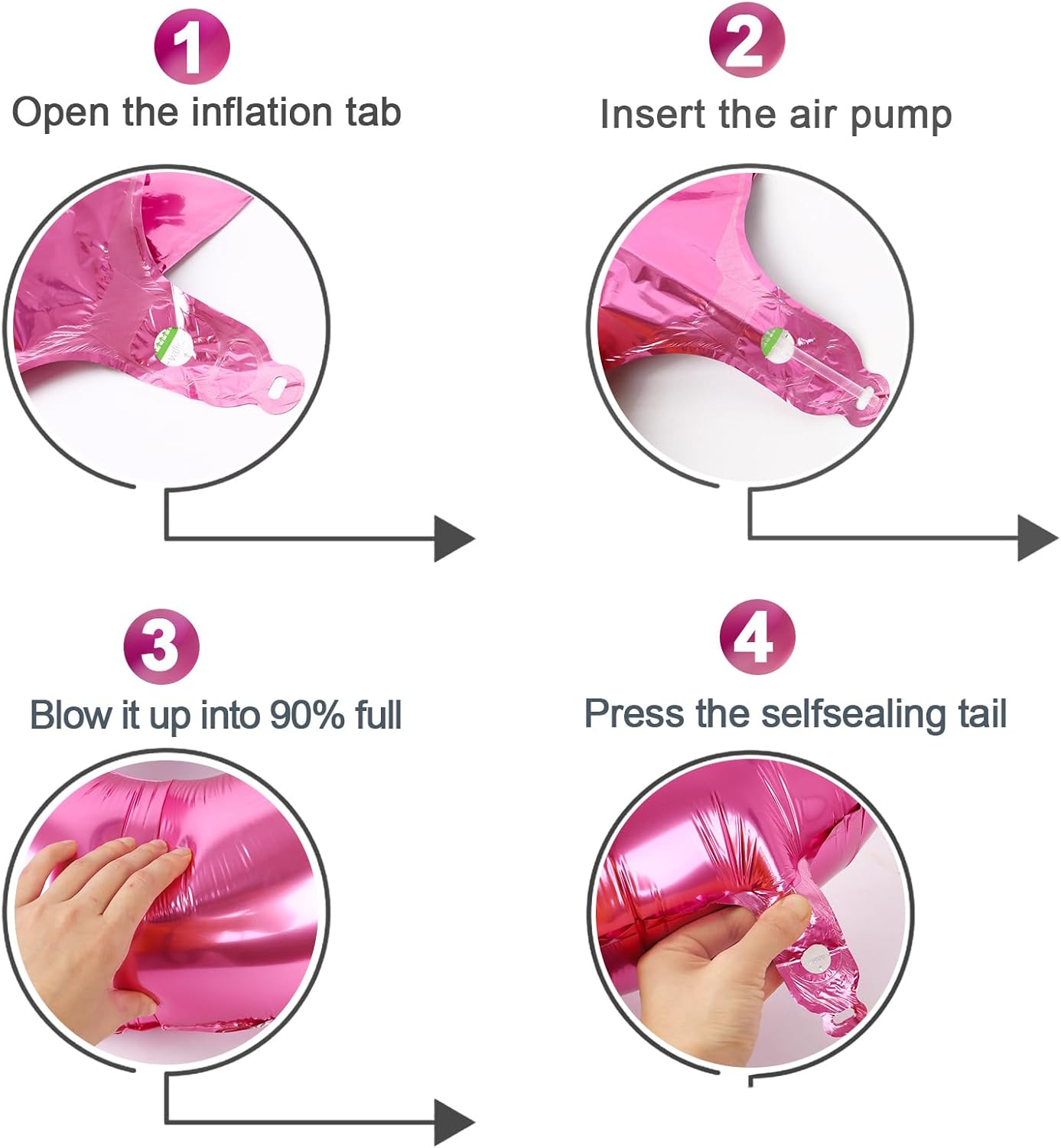 Pink Number 8 Balloon - 40 Inch Giant Foil Balloon for 8th Birthday Party Decorations
