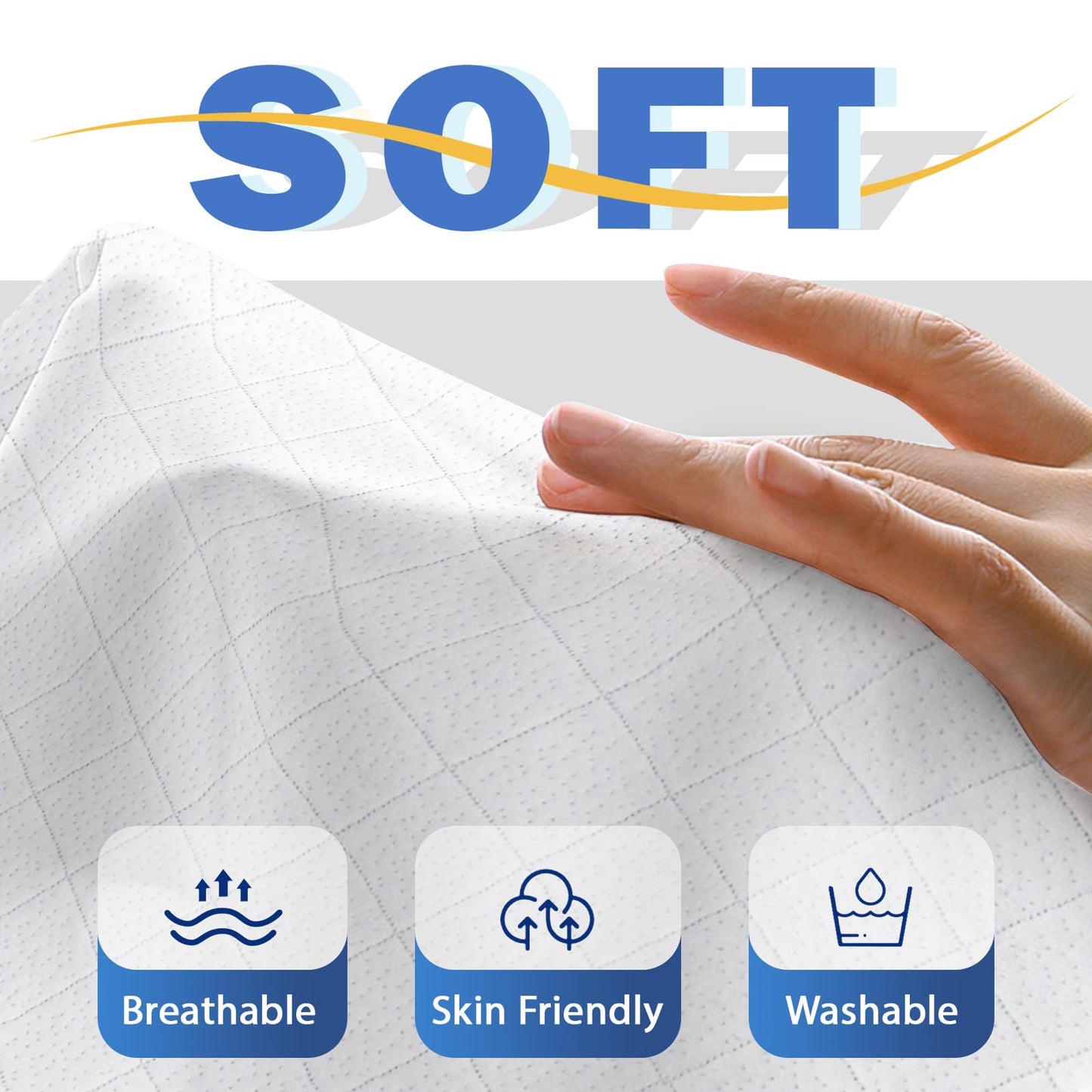 3 Inch Gel Memory Foam Mattress Topper Full Size,Cooling Ventilated & Breathable Bed Topper for Back Pain Pressure Relief CertiPUR-US Non-Slip Removable & Washable Cover