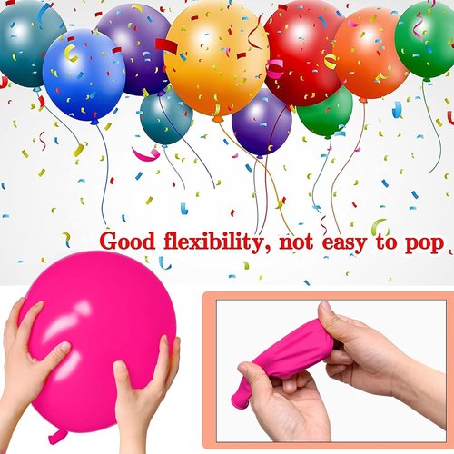 68Pcs Pink Balloons Kit - 12 Inch Metallic & Confetti Balloons | Perfect for Birthday, Wedding & Baby Shower Decor