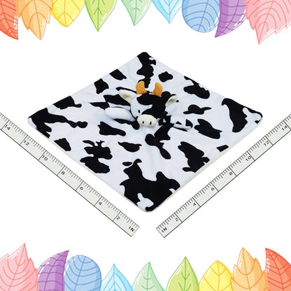 Skiennix Baby Cow Plush Stuffed Animal Security Blanket - Soft Lovey for Newborns & Toddlers, 13 Inches