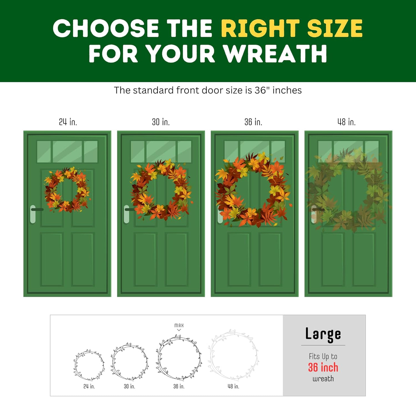 ProPik Christmas Wreath Storage Bag - Waterproof 36" Clear Container for Holiday Wreaths | 2 Pack, Black