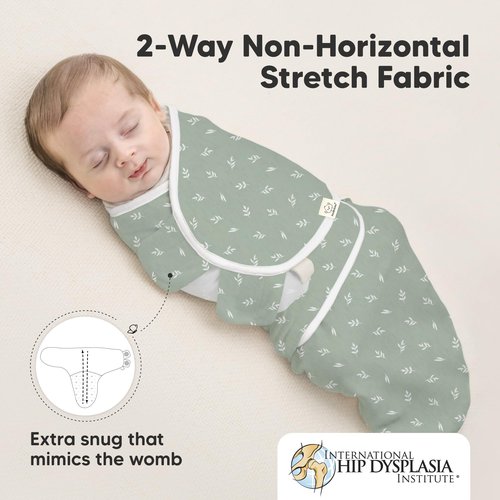 3-Pack Organic Baby Swaddle Sleep Sacks - Swaddles for Newborns, Infant 0-3 Months, Baby Girls, Boys, Soft & Snug Newborn Sleep Sack, Nursery Swaddling Blankets (Prairie, OS)