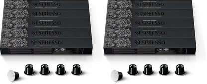 Nespresso Ristretto Intenso Capsules - Dark Roast Coffee Pods | 50 Count (Pack of 2)