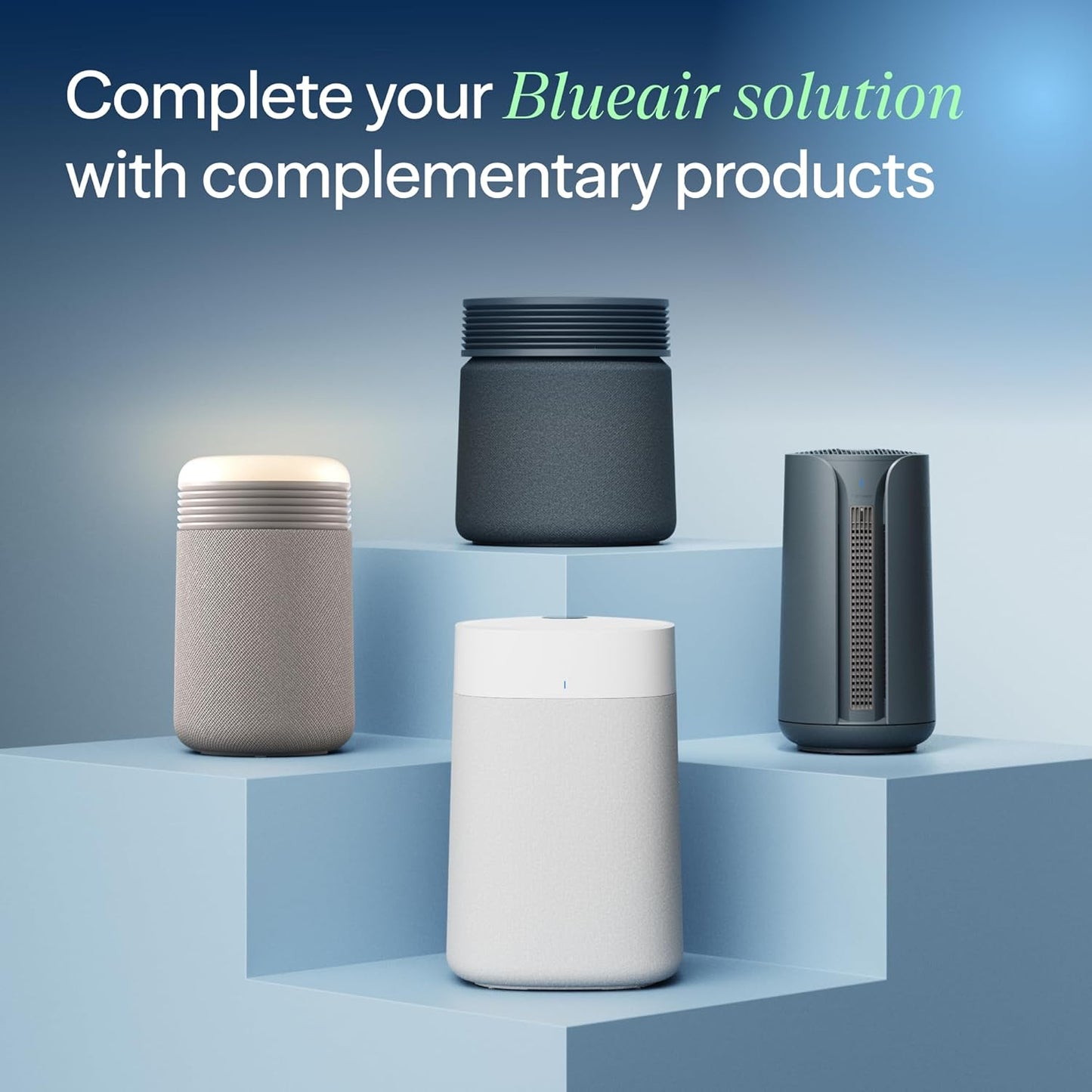 Blueair Blue Signature Air Purifier - HEPASilent Filtration for Large Rooms up to 3,385 Sq Ft | Smart WiFi & Quiet Operation