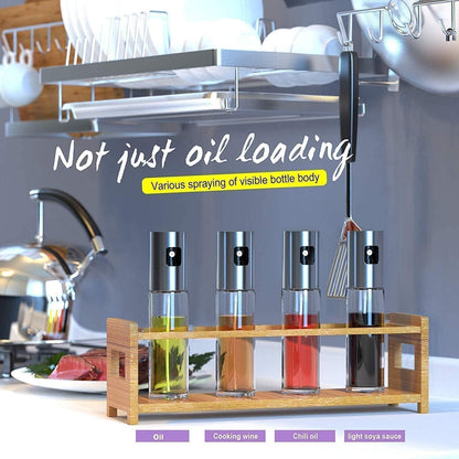 Olive Oil Sprayer Mister - 100ml Glass Cooking Spray Bottle for Oil, Vinegar, Salad & Barbecue