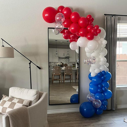 Skiennix 12-Inch Red Latex Balloons - 100 Pack for Birthday, Wedding, Anniversary & Baby Shower Decor