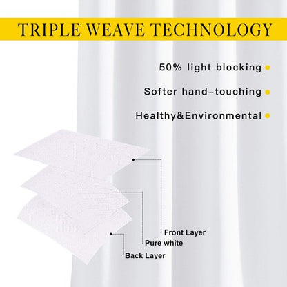NICETOWN White Room Darkening Draperies and Curtains - Home Fashion Energy Saving Grommet Top Room Darkening Drape Panels for Bedroom (Set of 2, 46 by 90 Inch, White)