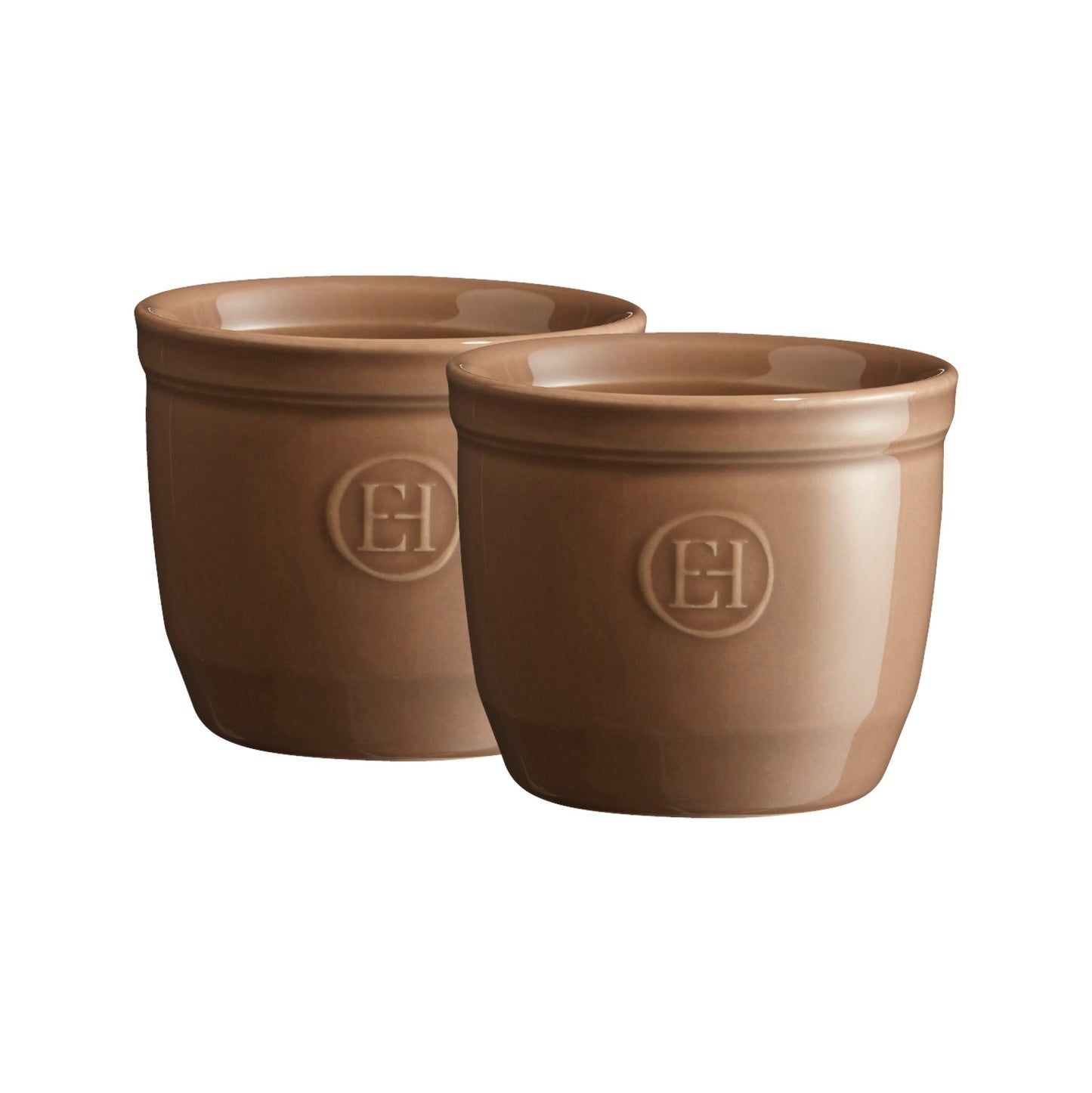 Emile Henry Made in France 6.75 oz Ramekin (Set of 2), 3.25" by 2.75", Oak