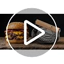 Cast Iron Burger Press Kit - 6.6-inch Flat Smasher for Grilling & Cooking