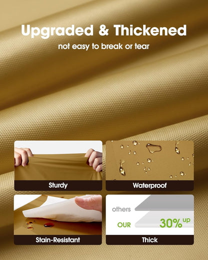 Pureegg Disposable Plastic Table Cloths - 10 Pack, 54 x 108 Inch, Leakproof & Sturdy for Graduation, Thanksgiving, Christmas - Gold
