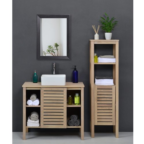 AAZZKANG Wall Mirror Black Rectangle Mirrors for Wall with Wood Framed Decorative for Bedroom Bathroom Living Room Farmhouse Entryway Hanging Small