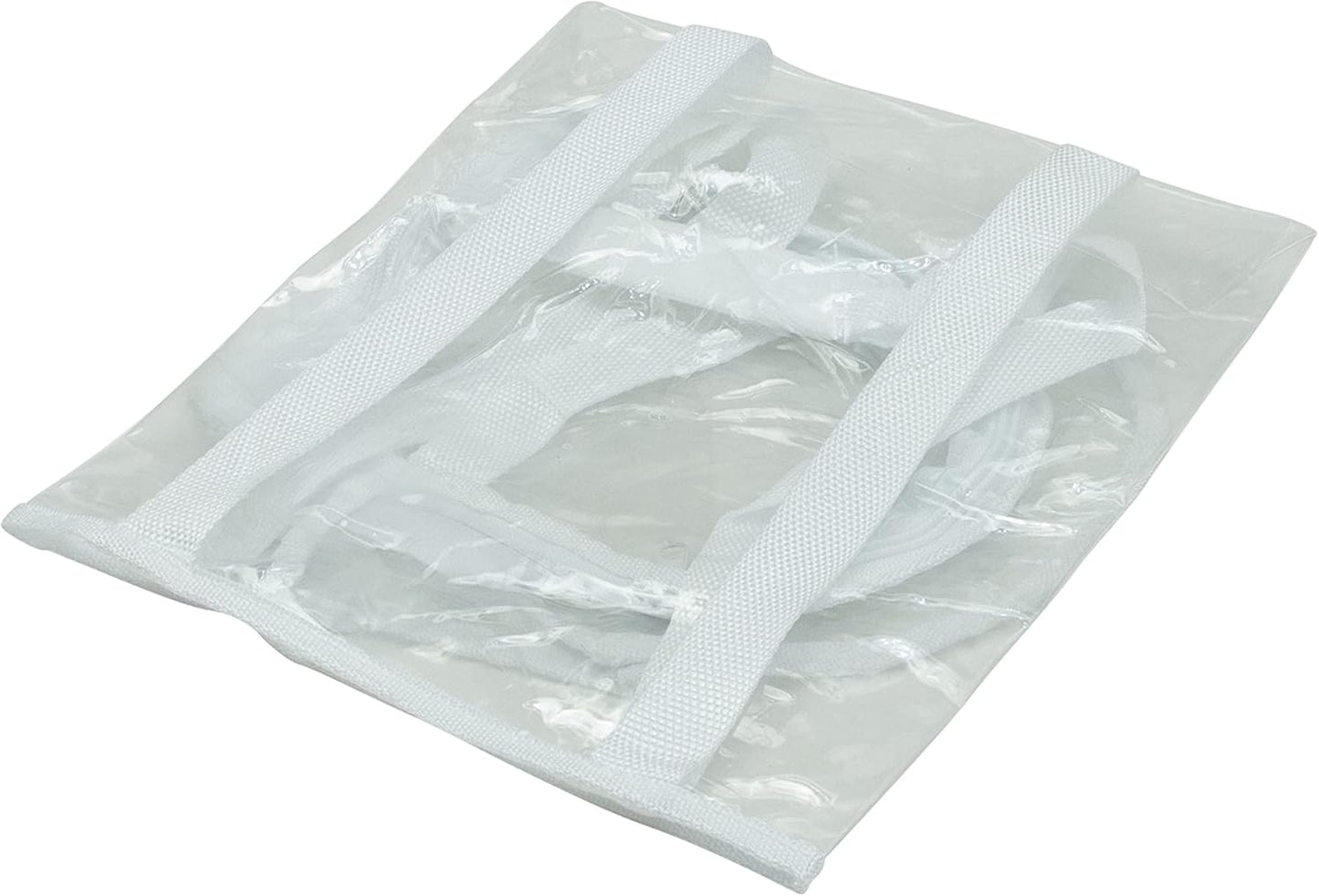 Simplify Clear Gift Wrap Storage Bag - Holds 30" Long Wrapping Paper Rolls | Zipper Closure | Easy Carry Hangers | Red