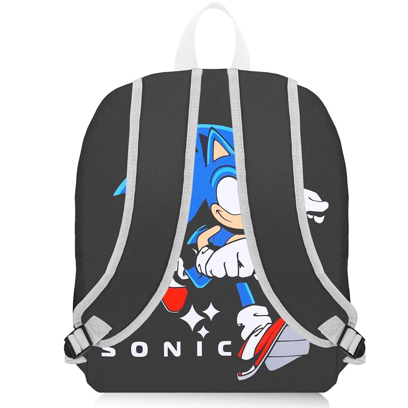Sonic the Hedgehog Backpack & Lunch Box Set for Boys – 16in Insulated Lunch Bag