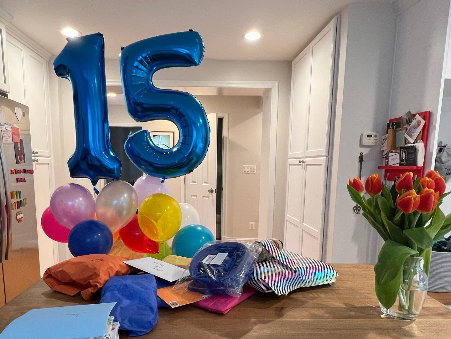 Number 15 Balloon by [Brand Name] - 40 Inch Navy Blue Birthday Decoration for 15th Party