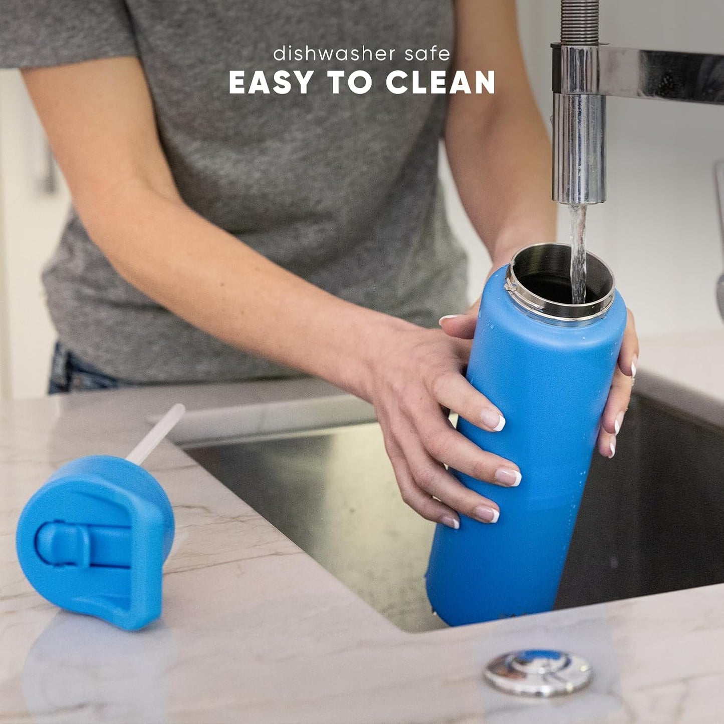 Simple Modern | Kids Water Bottle with Straw Lid - Vacuum Insulated, BPA-Free, 18oz Cream Leopard