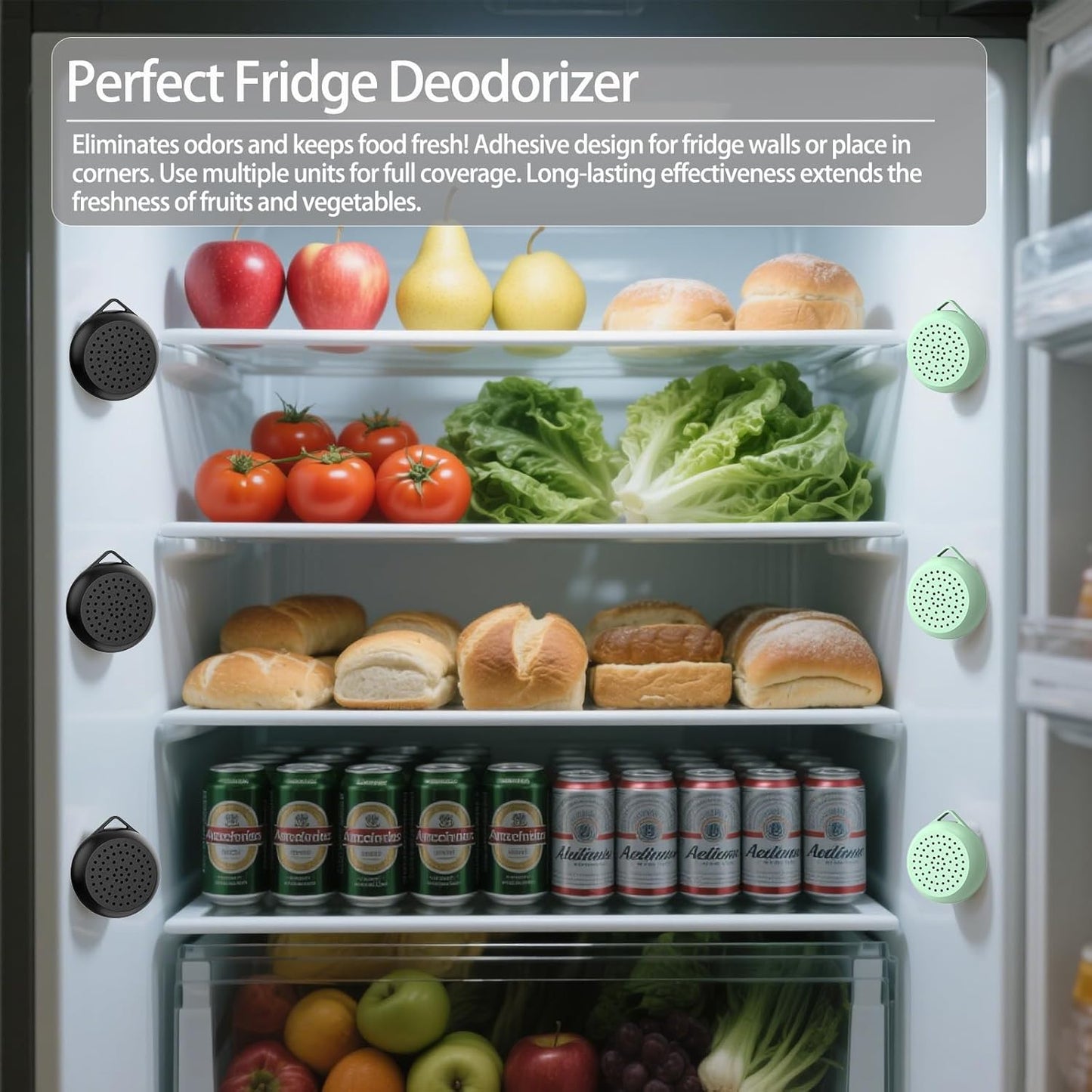 Odor Eliminator | 8 Pack Compact Fragrance-Free Fresheners for Closet, Shoes, Fridge & Pets