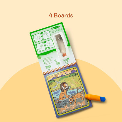 Melissa & Doug Water Wow! Reusable Activity Pad - Safari Theme - Eco-Friendly & Fun