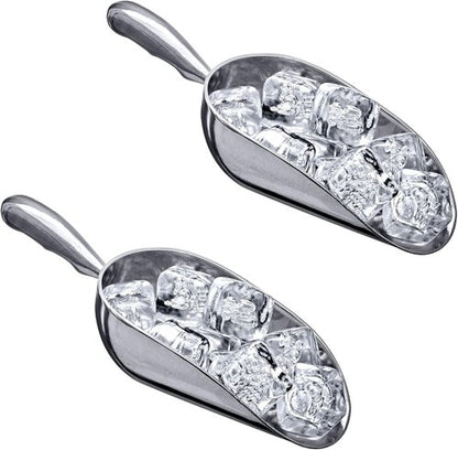 Amazing Abby - Elsa 12-Ounce Aluminum Ice Scoops | Set of 2 Food-Grade Utility Scoops, Hand-Wash Recommended