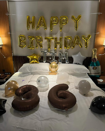 Skiennix Dark Brown Number 10 Balloon - 40 Inch 10th Birthday Decorations for Boys & Girls