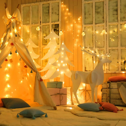 Twinkle Lights by Christmas | 72 Ft 200 LED Fairy String Lights with Plug | Warm White Copper Wire for Bedroom & Party Decor