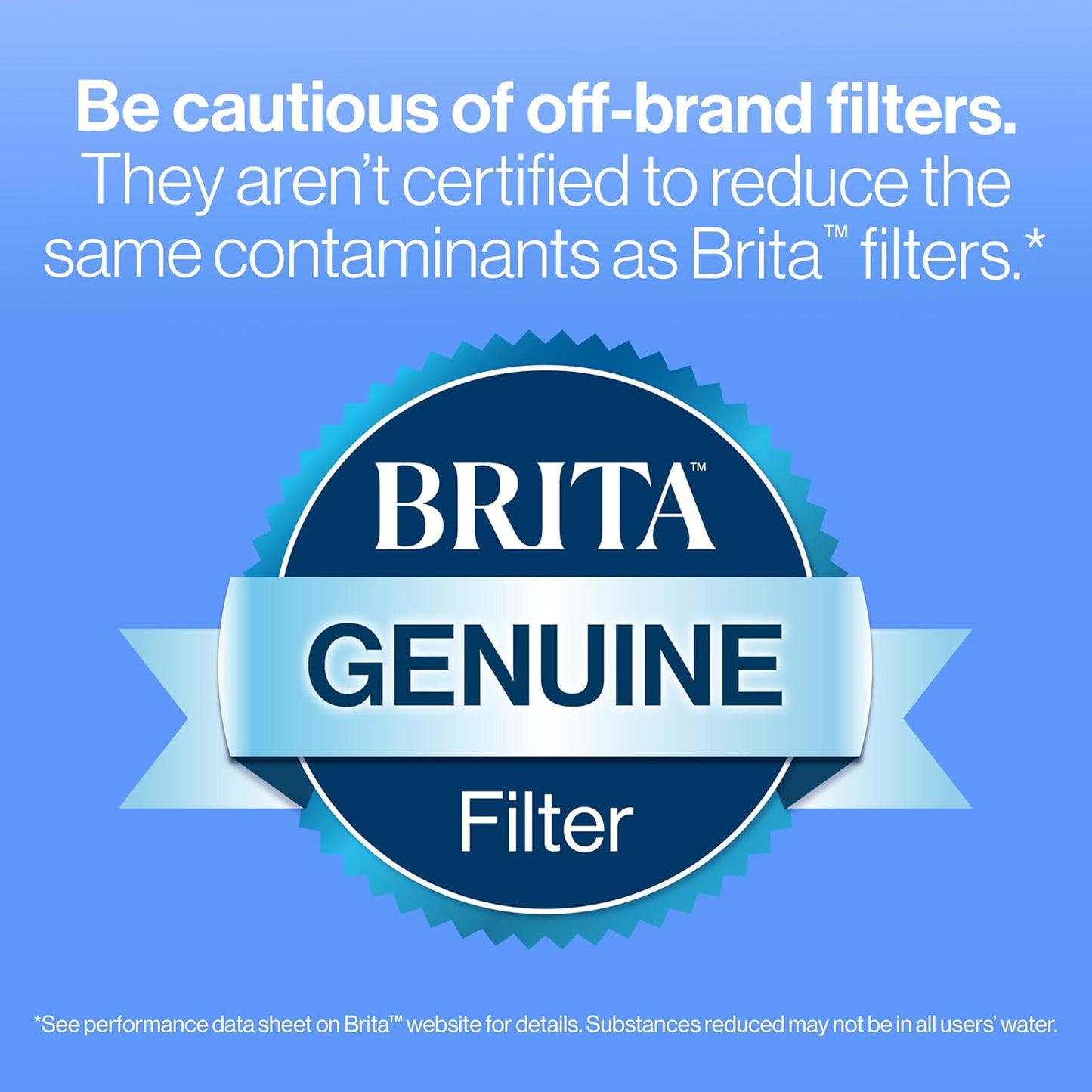 Brita Standard Water Filter - Reduces Copper, Cadmium & Mercury Impurities | 6 Filters, Lasts 2 Months