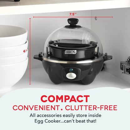 Dash Rapid Egg Cooker | Boil, Poach & Steam Up to 7 Eggs - Dishwasher Safe & BPA Free - Includes Guide
