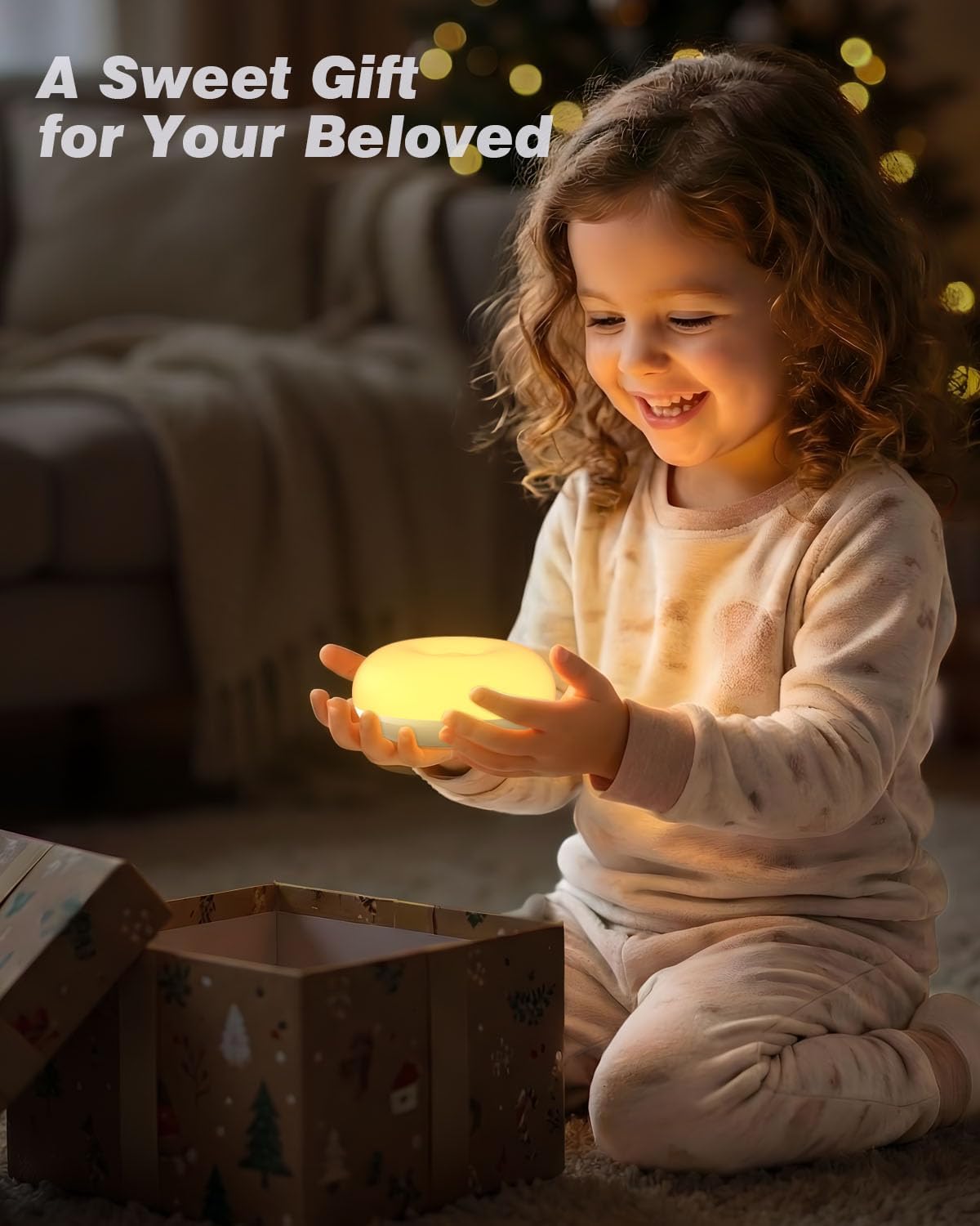 Skiennix Baby Night Light - Soft BPA-Free Egg Design with Dimming | Rechargeable & Portable for Nursery