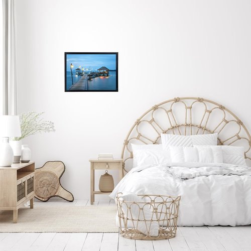 JCJMY 12x14 Picture Frame Black for Wall Hanging, Wall Mounting Horizontally or Vertically, 12 x 14 Wall Gallery Poster Photo Frames with Shatter Resistant Plexiglass, Black