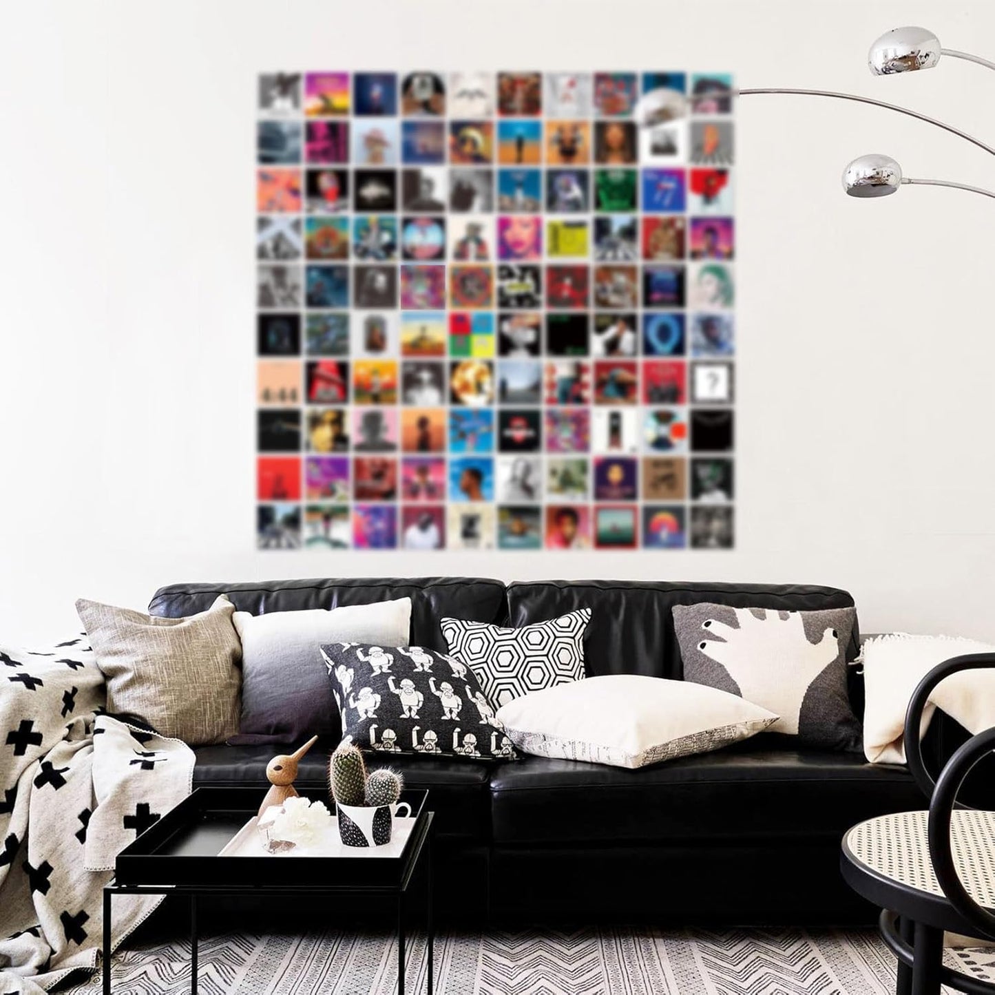 Art·Zone 100 Pcs 5x5 Inch | Wall Collage Kit for Bedroom Decor, Music & Album Covers