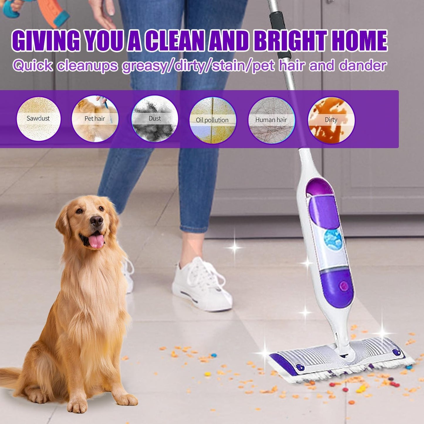 Power Mop Pads - Swiffer PowerMop Compatible Disposable Replacement Pads | 18 Count, Safe for All Floors