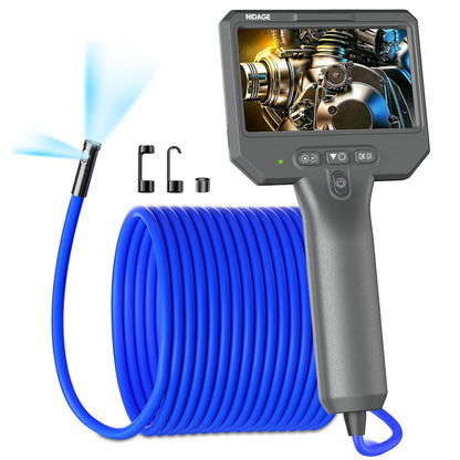 NIDAGE Dual Lens Borescope Inspection Camera - 1920P HD Endoscope with 4.3" IPS Screen & 11.5FT Cable | IP67 Waterproof