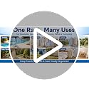 Outdoor Pool Towel Rack with 6 Foldable Arms & Adjustable Height 51-71 Inch