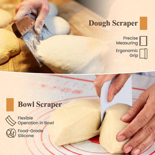Banneton Bread Proofing Baskets Set - 9-Inch Round & 10-Inch Oval | Sourdough Starter Kit
